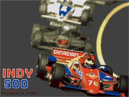 Title screen of Indy 500 on the Atari ST.